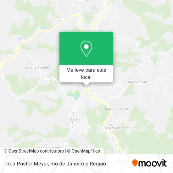 Rua Pastor Meyer mapa