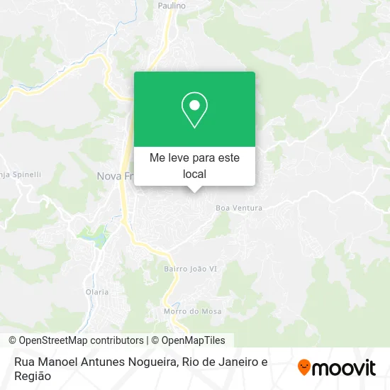 Rua Manoel Antunes Nogueira mapa