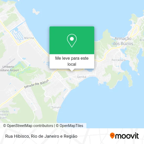 Rua Hibisco mapa