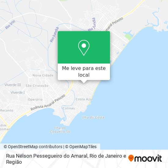 Rua Nélson Pessegueiro do Amaral mapa