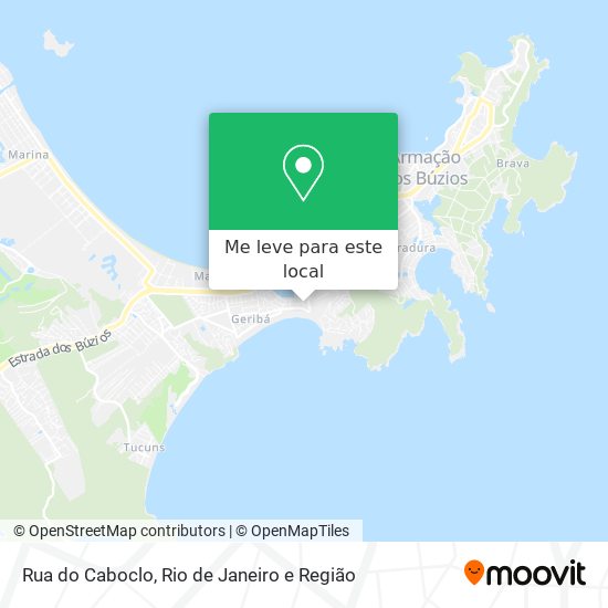 Rua do Caboclo mapa