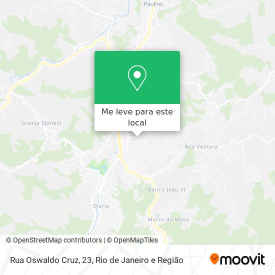 Rua Oswaldo Cruz, 23 mapa