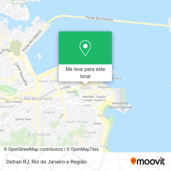 Detran RJ mapa