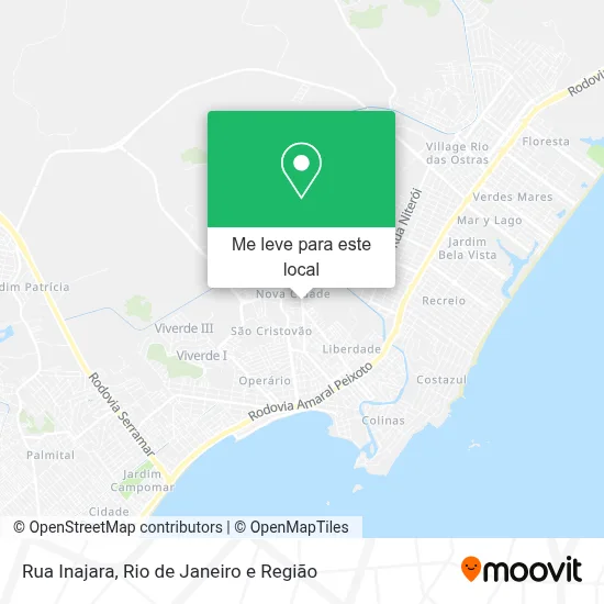 Rua Inajara mapa