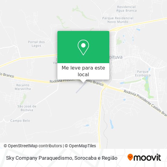 Sky Company Paraquedismo mapa
