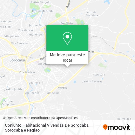 Conjunto Habitacional Vivendas De Sorocaba mapa