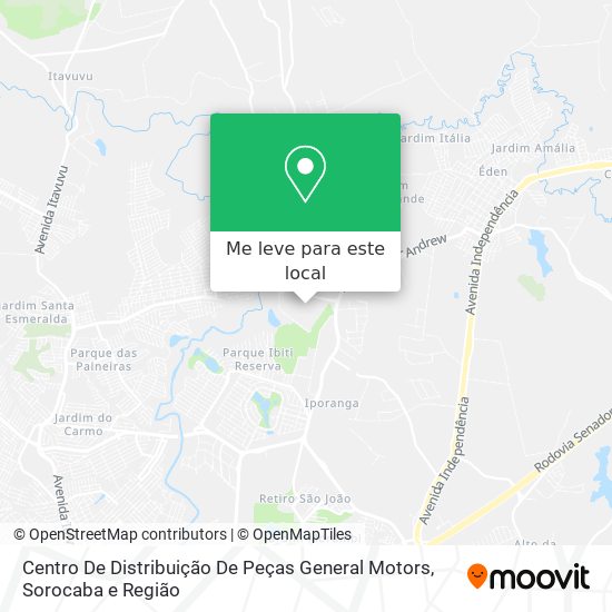 Centro De Distribuição De Peças General Motors mapa