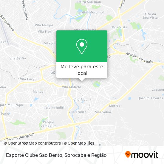 Esporte Clube Sao Bento mapa