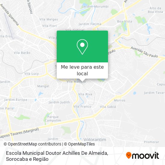 Escola Municipal Doutor Achilles De Almeida mapa