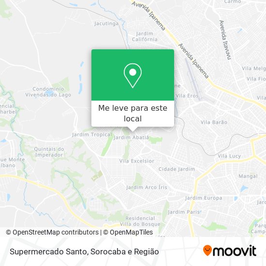 Supermercado Santo mapa