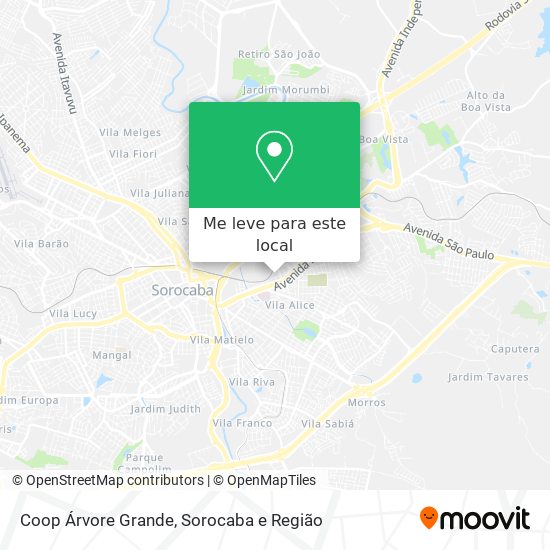 Coop Árvore Grande mapa