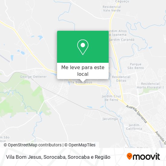 Vila Bom Jesus, Sorocaba mapa