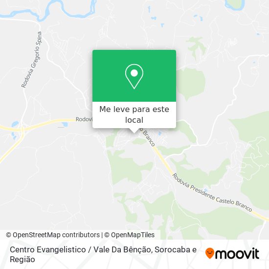 Centro Evangelistico / Vale Da Bênção mapa