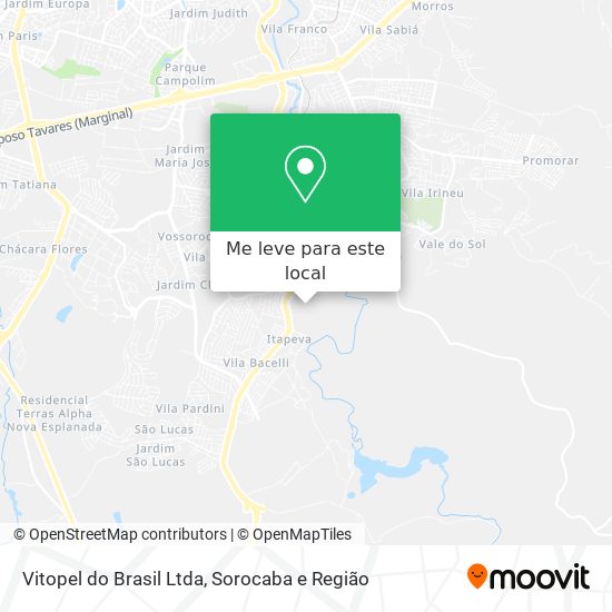 Vitopel do Brasil Ltda mapa