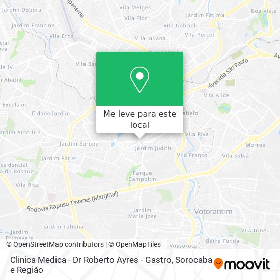 Clinica Medica - Dr Roberto Ayres - Gastro mapa