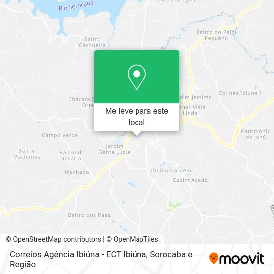 Correios Agência Ibiúna - ECT Ibiúna mapa