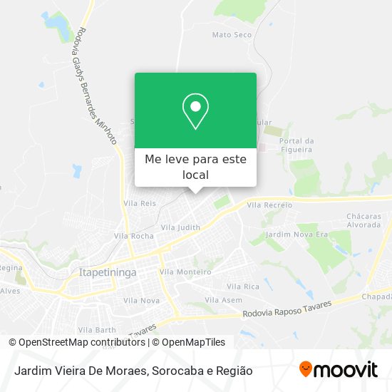 Jardim Vieira De Moraes mapa