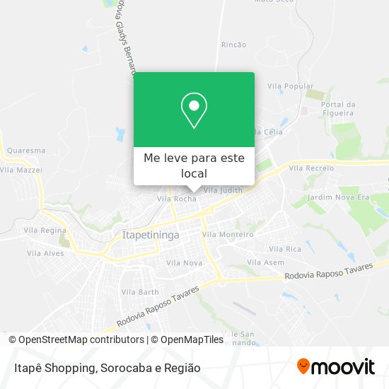 Itapê Shopping mapa