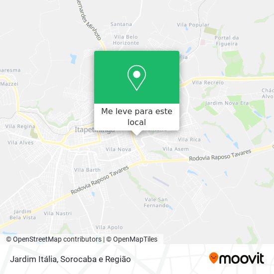 Jardim Itália mapa