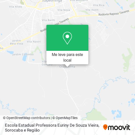 Escola Estadual Professora Euriny De Souza Vieira mapa