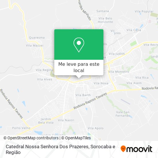 Catedral Nossa Senhora Dos Prazeres mapa