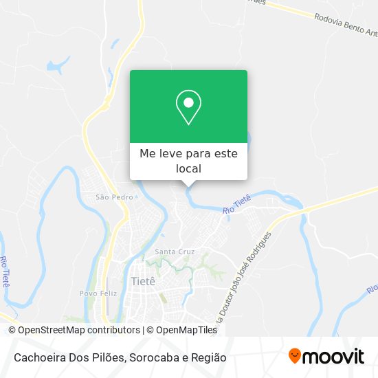 Cachoeira Dos Pilões mapa