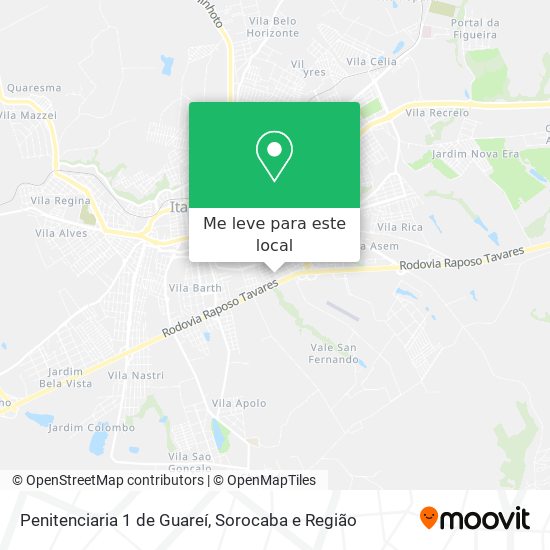 Penitenciaria 1 de Guareí mapa