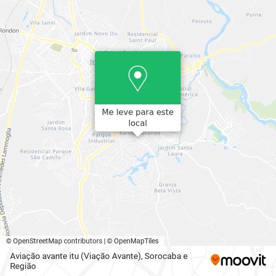 Aviação avante itu (Viação Avante) mapa