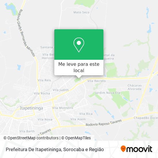 Prefeitura De Itapetininga mapa