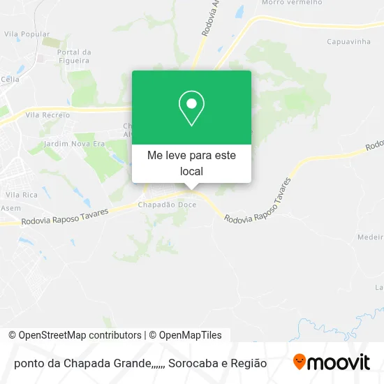 ponto da Chapada Grande,,,,, mapa