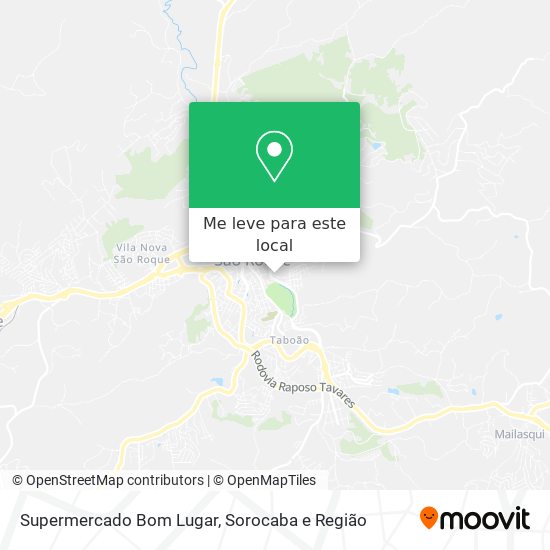 Supermercado Bom Lugar mapa