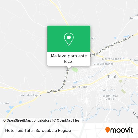 Hotel Ibis Tatui mapa