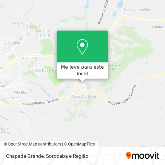 Chapada Grande mapa