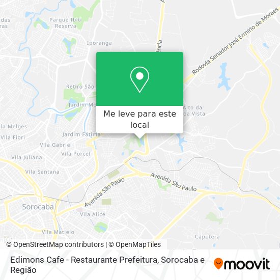 Edimons Cafe - Restaurante Prefeitura mapa