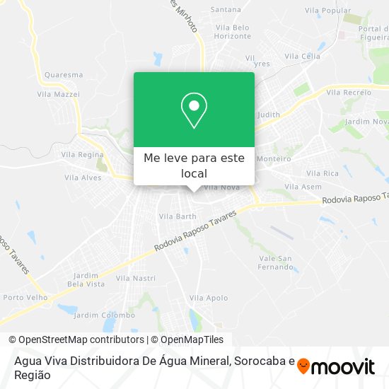 Agua Viva Distribuidora De Água Mineral mapa