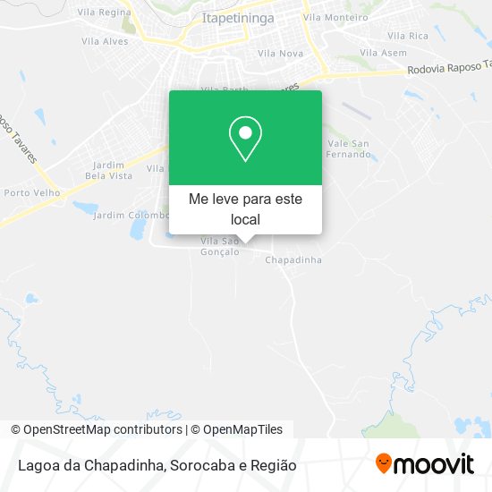 Lagoa da Chapadinha mapa