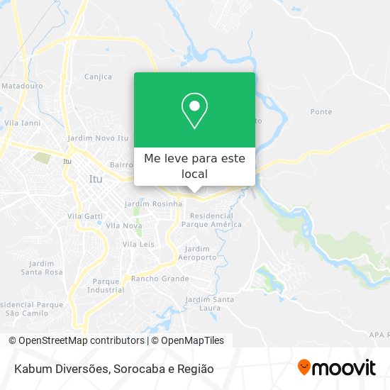 Kabum Diversões mapa