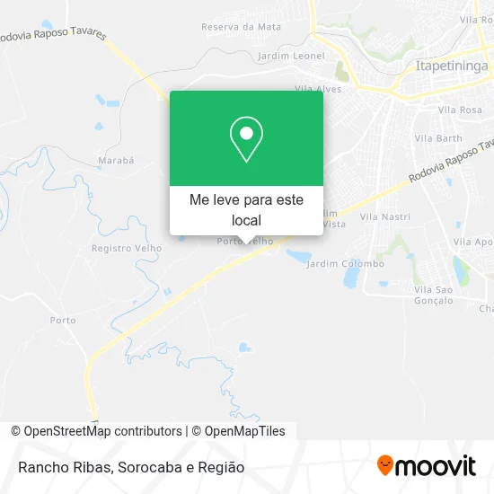 Rancho Ribas mapa