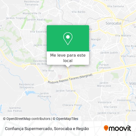 Confiança Supermercado mapa