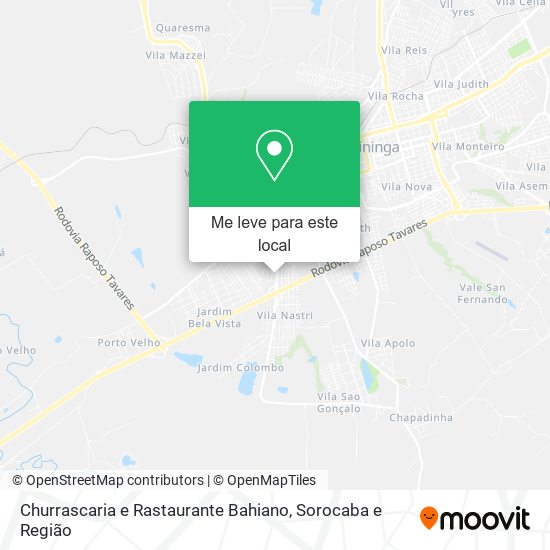 Churrascaria e Rastaurante Bahiano mapa