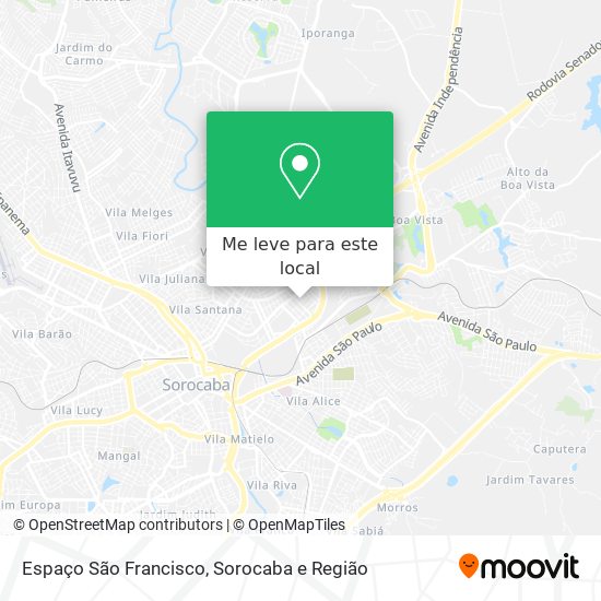Espaço São Francisco mapa