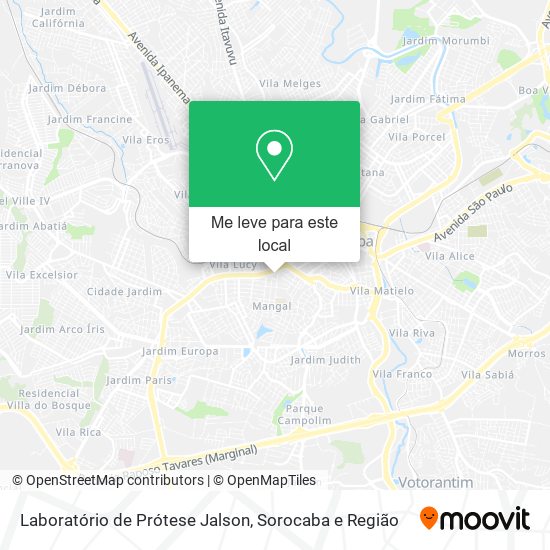 Laboratório de Prótese Jalson mapa