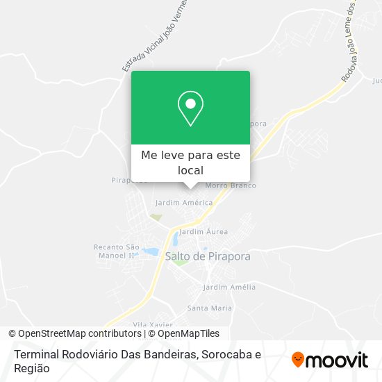 Terminal Rodoviário Das Bandeiras mapa