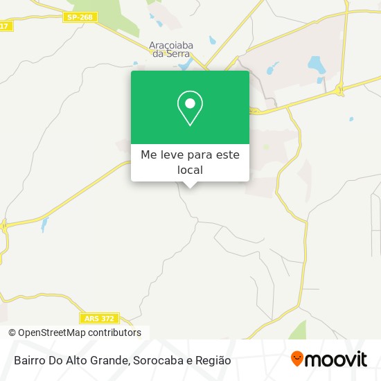 Bairro Do Alto Grande mapa
