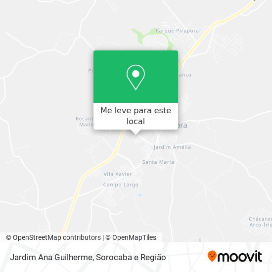 Jardim Ana Guilherme mapa