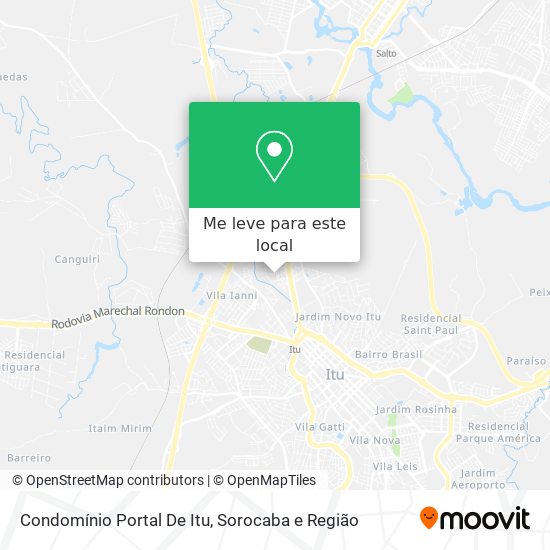 Condomínio Portal De Itu mapa