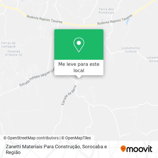 Zanetti Materiais Para Construção mapa