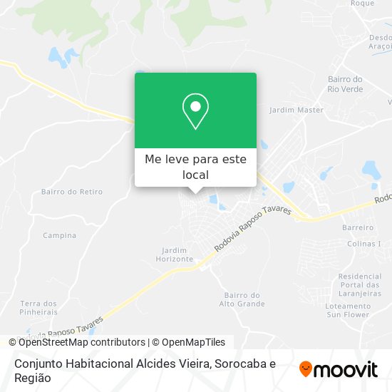 Conjunto Habitacional Alcides Vieira mapa