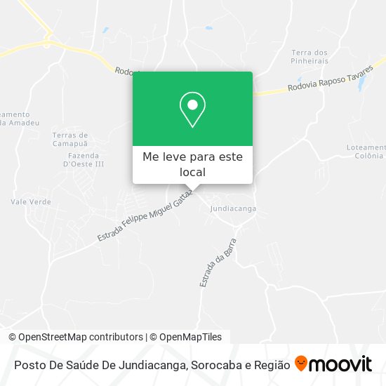 Posto De Saúde De Jundiacanga mapa