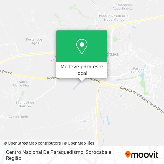 Centro Nacional De Paraquedismo mapa